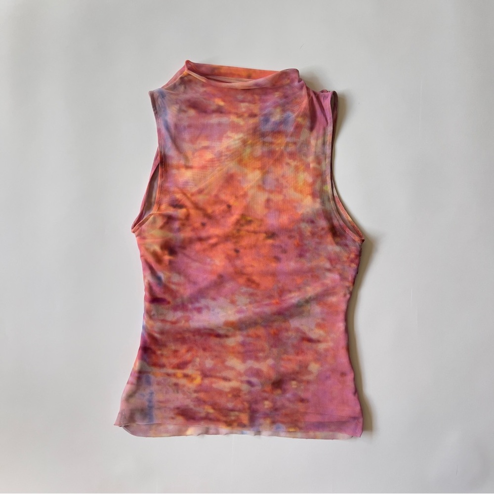 Zara Tie-Dye Mesh Top